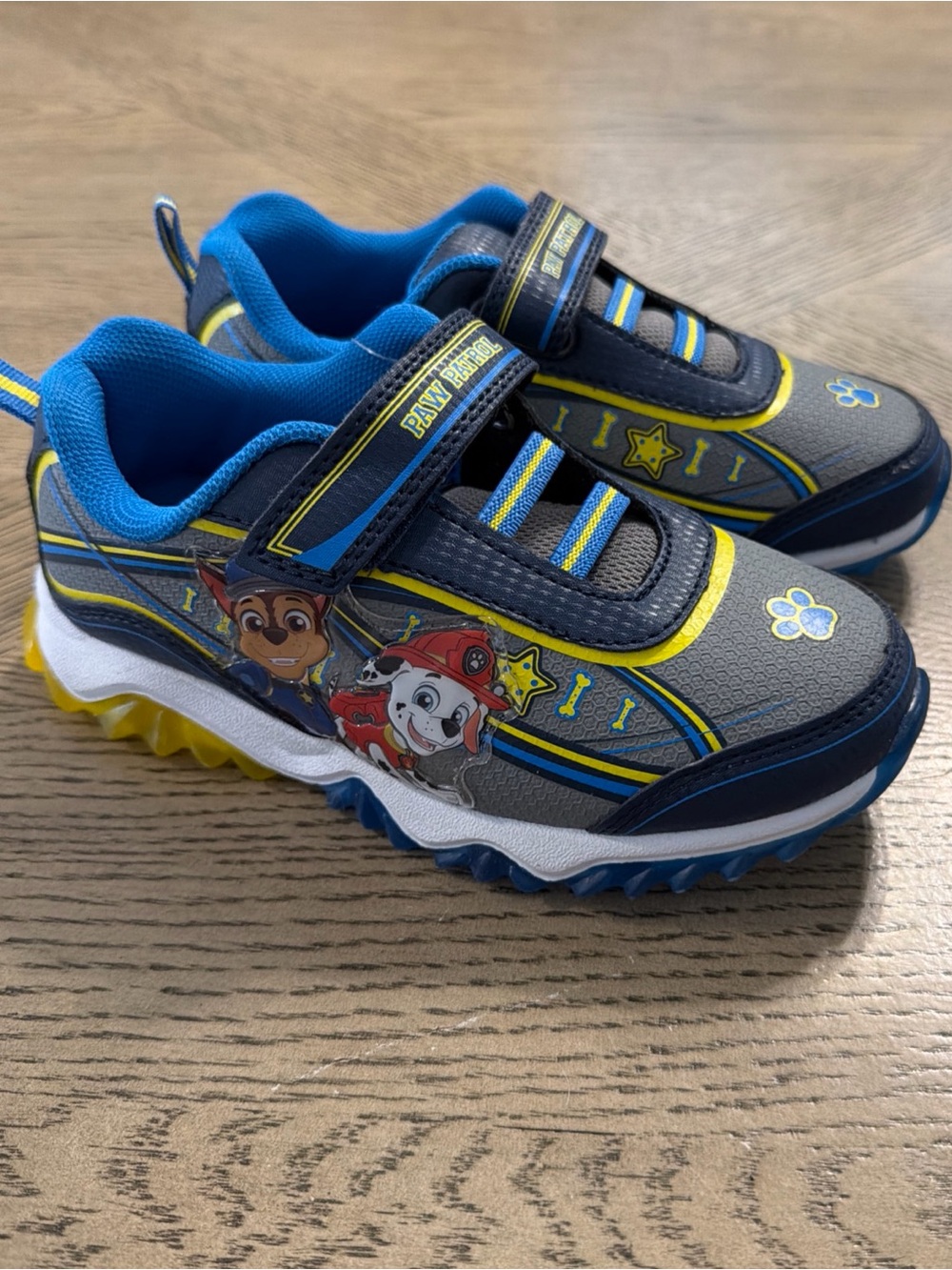 Nickelodeon Paw Patrol Light Up Boys Navy Blue Shoe Size 12